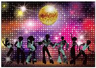🌟 ретро 70-е годы disco party фон 7x5 футов - сияющий неоновый танцор ночной фон для сумасшедшего дня рождения, с баннером, реквизитом для фотобудки - от allenjoy. логотип