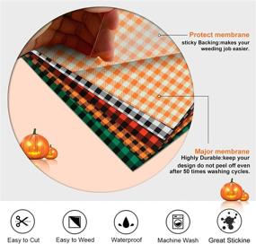 img 3 attached to 🎁 KISSWILL Classic Plaid Pattern HTV Vinyl Bundle, 10 Pack 12" x 10" - Perfect for Christmas, Birthdays, Halloween, T-Shirts, Hats, Shoes, and Fabric Projects