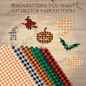img 1 attached to 🎁 KISSWILL Classic Plaid Pattern HTV Vinyl Bundle, 10 Pack 12" x 10" - Perfect for Christmas, Birthdays, Halloween, T-Shirts, Hats, Shoes, and Fabric Projects