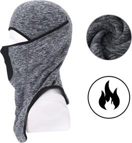 img 3 attached to 🧣 Winter Balaclava: Ultimate Windproof Cold Weather Face Mask for Men Working Outside & Bike Riding