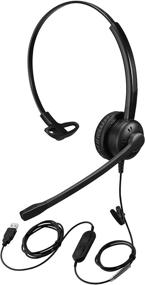 img 4 attached to 💻 Enhanced USB Headset: Ideal for Zoom, MS Teams, Skype, Online Meetings, and Virtual Learning