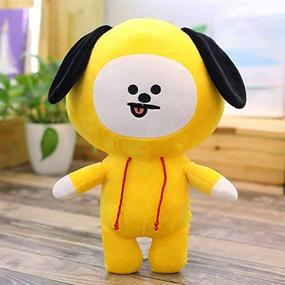 img 3 attached to 🐶 Yellow Puppy Plush Toy: Soft Cartoon Cushion Pillow for Warmth and Cute Stuffed Animal Fun