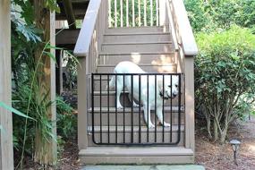 img 2 attached to 🚧 Black Outdoor Safety Gate by Cardinal Gates - 29.5″ Tall