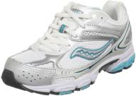 👟 saucony grid ignition little girls' athletic running shoes logo