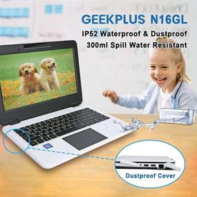 img 1 attached to 💻 Mini Laptop Student: GEEKPLUS 11.6" Drop-Proof Kids PC Windows 10 6GB/128G - Waterproof, Dustproof, Intel Celeron N4000 Processor