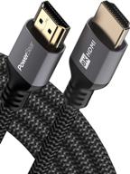 🔌 powerbear 8k hdmi cable: 10ft, high speed, braided nylon & gold connectors, 8k @ 60hz, 4k @ 120hz | perfect for laptop, monitor, ps5, xbox one, apple tv & more logo