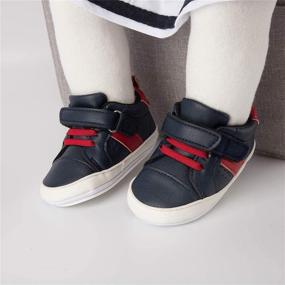 img 2 attached to 👟 Stylish and Comfortable Meckior Toddler Walkers Sneakers for Boys – Shoes and Sneakers Perfect for Your Little One