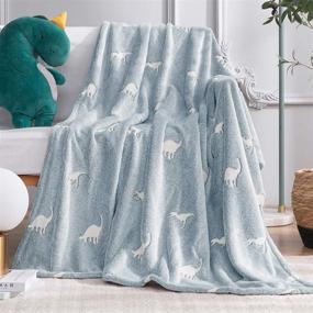 img 3 attached to 🦖 Vangao Dinosaur Pattern Halloween Kids' Home Store Blanket: Cozy and Fun Bedtime Essential!