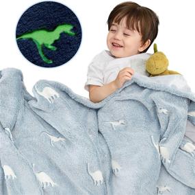 img 2 attached to 🦖 Vangao Dinosaur Pattern Halloween Kids' Home Store Blanket: Cozy and Fun Bedtime Essential!