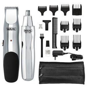 img 4 attached to WAHL 5622 Groomsman Перезаряжаемый триммер для бороды, усов, волос и ухода за носовыми волосами в черном цвете - отлично подходит для детализации