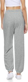 img 1 attached to 👖 CYiNu Women's High-Waisted Sweatpants: Stylish Joggers for Fall/Winter Workouts with Pockets & Cinch Bottom Trousers