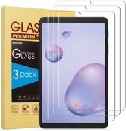 📱 [3-pack] sparin tempered glass screen protector for samsung galaxy tab a 8.4, 9h hardness, high definition, scratch resistant, easy installation logo