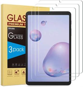 img 4 attached to 📱 [3-Pack] SPARIN Tempered Glass Screen Protector for Samsung Galaxy Tab A 8.4, 9H Hardness, High Definition, Scratch Resistant, Easy Installation