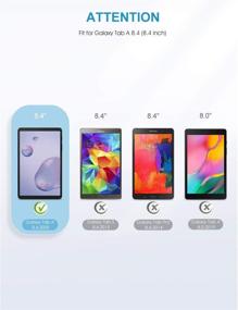 img 2 attached to 📱 [3-Pack] SPARIN Tempered Glass Screen Protector for Samsung Galaxy Tab A 8.4, 9H Hardness, High Definition, Scratch Resistant, Easy Installation