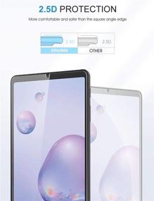 img 3 attached to 📱 [3-Pack] SPARIN Tempered Glass Screen Protector for Samsung Galaxy Tab A 8.4, 9H Hardness, High Definition, Scratch Resistant, Easy Installation