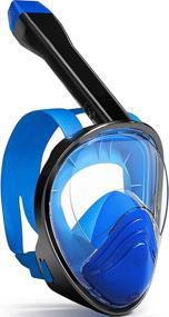 img 4 attached to 🤿 QUWIN Full Face Snorkel Mask - Latest Dry Top System, 180 Degree Panoramic View, Anti-Leak & Anti-Fog Technology - Detachable Camera Mount - Ideal Snorkeling Mask for Adults