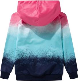 img 3 attached to 👕 M2C Boys' Clothing: Pullover Sweatshirts with Gradient Stripes