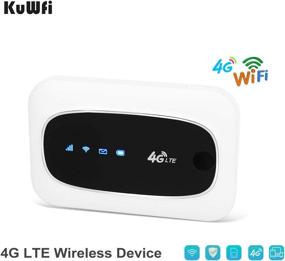 img 3 attached to 🌐 KuWFi 4G LTE Mobile WiFi Hotspot Travel Router Wireless SIM Routers SD SIM Card Slot LTE FDD/TDD Support for Europe Africa Asia Oceania
