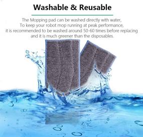 img 2 attached to 🧹 Neutop Wet Washable Mopping Pads Replacement for iRobot Braava Jet M6 - 5-Pack