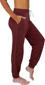 img 3 attached to 👖 Stylish & Functional AUTOMET Baggy Sweatpants for Women: Perfect Lounge, Pajama & Jogging Pants with Pockets