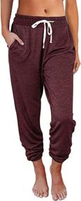 img 4 attached to 👖 Stylish & Functional AUTOMET Baggy Sweatpants for Women: Perfect Lounge, Pajama & Jogging Pants with Pockets