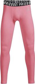 img 4 attached to PRIESSEI Compression Leggings Baselayer Basketball Boys' Clothing : Active
