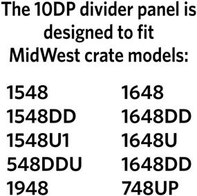 img 1 attached to 🐾 Enhance Pet Safety and Convenience with MidWest Homes Divider Panel: Compatible with Models 710BK, 1248, 1348TD, 1548/DD, and 1648/DD/UL