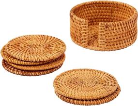 img 4 attached to Artera Handmade Coasters: Resilient Handwoven Craftsmanship, Ideal for Protection