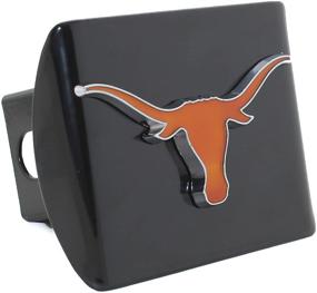 img 1 attached to 🤘 University of Texas Longhorns Premium 3D Translucent Metal Emblem on Black Metal Hitch Cover by AMG Auto Emblems