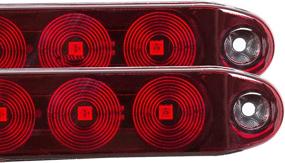 img 1 attached to 🚦 ECOTRIC 2PCS Red 15" 11 LED Trailer Light Bar: Stop Turn Rear Tail, Brake Light for Trucks, RVs – Waterproof & Highly Visible