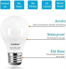 img 1 attached to 🔆 Enhanced YukiHalu Equivalent Dimmable Daylight Appliance: Experience the Best Lighting Control