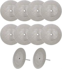 img 4 attached to 💎 uxcell 10 Pcs 50mm Diamond Cutting Wheels - Ultimate Rotary Tool Accessory for Precision Cuts