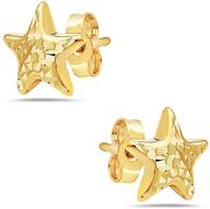 🦀 pori jewelers 14k solid gold land & sea animal stud earrings with butterfly backings logo