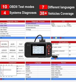 img 3 attached to 🚗 LAUNCH X431 Creader VII+ автомобильный сканер кодов: передовая диагностика EOBD, OBD2 для проверки системы двигателя/трансмиссии/ABS/подушек безопасности и обновлений ПК