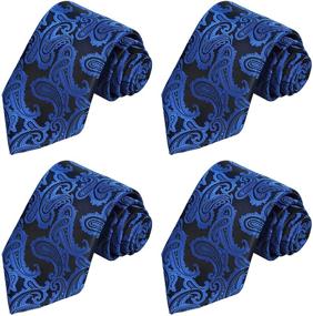 img 4 attached to KissTies Magnetic Paisley Wedding Neckties