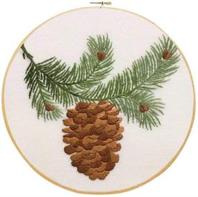 img 4 attached to 🎄 Christmas Embroidery Starter Kit, All-in-One Cross Stitch Tool Kit for Beginners with Full Range of Patterns, Multi-Pattern (B)