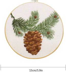 img 3 attached to 🎄 Christmas Embroidery Starter Kit, All-in-One Cross Stitch Tool Kit for Beginners with Full Range of Patterns, Multi-Pattern (B)