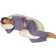 💤 experience ultimate comfort with leachco snoogle chic jersey body pillow in sand logo