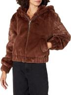 drop womens sloane hooded rhubarb women's clothing in coats, jackets & vests logo