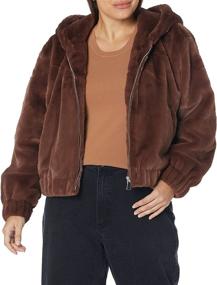img 1 attached to Drop Womens Sloane Hooded Rhubarb Women's Clothing in Coats, Jackets & Vests