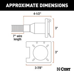 img 3 attached to CURT 55774 7-Pin and 4-Pin Dual-Output Vehicle-Side Connectors with Factory Tow Package and USCAR Socket