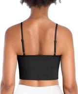 🏋️ lushforest women's yoga sports bra - longline tank top with removable pads for workout fitness, gym, yoga, running, and camisole shirts logo