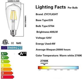 img 3 attached to 2700K 3000K Dimmable LED Filament Bulb - Incandescent Equivalent