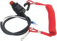 🛥️ zookoto universal outboard engine motor kill urgent stop switch & safety tether lanyard for yamaha, tohatsu, honda motors - ideal for boats, atvs, bikes логотип
