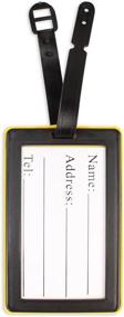 img 1 attached to Cute Travel Luggage Name Labels Travel Accessories for Luggage Tags & Handle Wraps