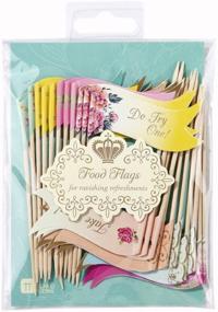 img 2 attached to Truly Scrumptious Talking Tables Tea Party Canape Pick Flags or Cupcake Decorations - Perfect for Birthdays, Baby Showers, and Weddings! (Pack of 24)