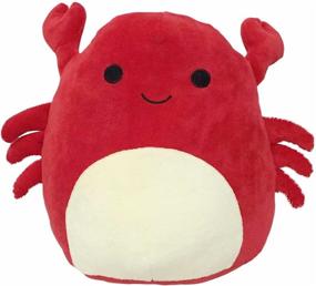 img 1 attached to 🦀 Cute Crab Plush Toy, 8 Inch Stuffed Animal, Soft Lumbar Back Cushion Pillow for Car and Home Decoration, Cotton Plushies Doll, Plush Birthday Gift (Crab)