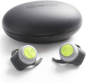 img 4 attached to 🎧 Boompods Boombuds True беспроводные наушники - идеальные спортивные наушники с Bluetooth, магнитным зарядным футляром, защитой от воды/пота IPX 4, мгновенным TWS-соединением.