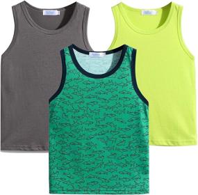 img 4 attached to Arshiner Sleeveless Crewneck 3 Pack Undershirts Boys' Clothing and Tops, Tees & Shirts