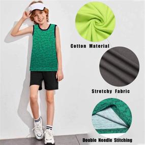img 3 attached to Arshiner Sleeveless Crewneck 3 Pack Undershirts Boys' Clothing and Tops, Tees & Shirts
